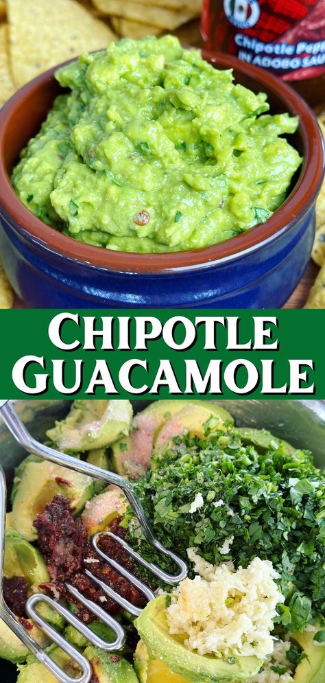 Chipotle Guacamole - Peter's Food Adventures Chipotle Copycat Guacamole, Guacamole Recipe Chipotle, Fancy Guacamole Recipe, Traditional Guacamole Recipe, Chipotle Guacamole Recipe, Chipotle Guacamole, Fun Appetizers, Guacamole Ingredients, Spicy Guacamole