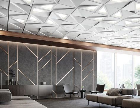 Soffit Ideas, Grid Ceiling, Ceiling Solutions, Integrated Lighting, Grid Wall, Office Ceiling, Armstrong Ceiling, Gypsum Ceiling, World Industries