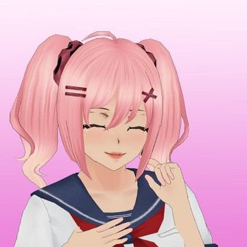 Yandere Homescreen, Yandere Simulator Hairstyles, Yandere Hairstyles, Yandere Simulator Profile, Yansim Oc, Yandere Oc, Glow Up Skin, Heart Shaped Face Hairstyles, Mai Waifu