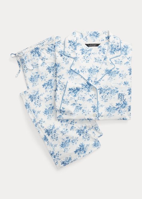 Floral Cotton-Blend Jersey Sleep Set for Women | Ralph Lauren® UK Ralph Lauren Pajamas, Raph Lauren, Women Ralph Lauren, Sale Store, Sleep Set, Ralph Lauren Home, Personalized Baby Gifts, Menswear Inspired, Soft Hand