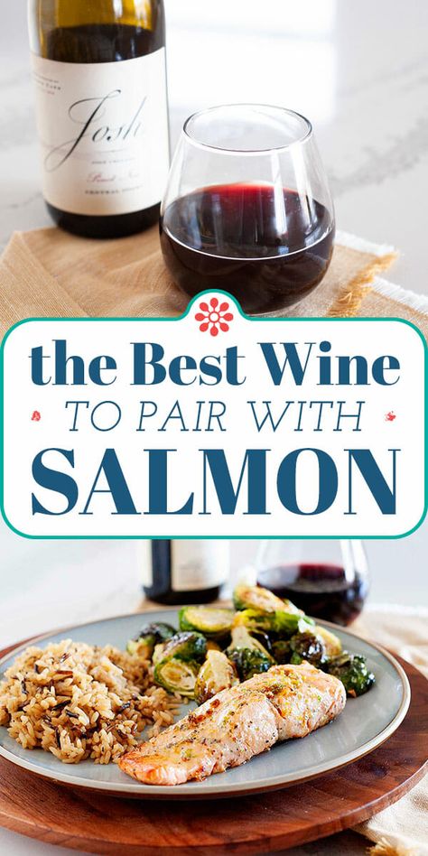 The Best Wine to Pair with Salmon! If you’ve been pairing white wine with salmon, we’ve got a surprise for you! We think salmon can stand up to a red wine—Pinot Noir! #simplyrecipes #pinotnoir #winepairing #salmon Wine With Seafood, Salmon Pairings, Salmon Wine Pairing, Red Wine Pairing, Wine Paring, Smoked Salmon Pasta, Best Red Wine, Food Pairing, Wine Pairings