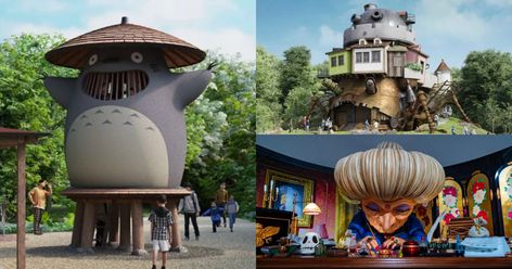 Ghibli Theme Park, Studio Ghibli Theme, Ghibli Park, Iphone Theme Ideas, Theme Park Planning, Ghibli Anime, My Neighbour Totoro, Day Trips From Tokyo, Anime Places