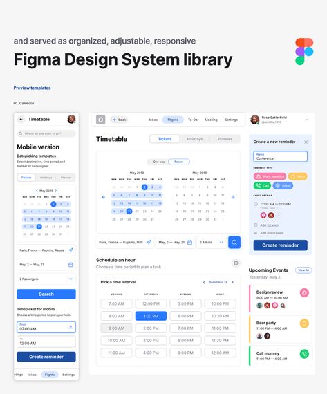 Figma UI kit - Desktop & Mobile Responsive Templates on Behance Design System Ui Kit, Table Ui Design, Figma Design Ideas, Table Ui, Flight App, Application Ideas, Ui Design Principles, Figma Design, Data Visualization Design