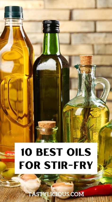 healthiest oil to stir fry with | vegetable oil for stir fry | olive oil for stir fry | sunflower oil for stir-fry | keto dinner recipes | lunch recipe ideas | quick easy dinner recipe | breakfast recipe ideas | quick dessert recipes Best Oil To Cook With, Stir Fry Sauce Without Sesame Oil, Stir Fry Flank Steak, Healthy Cooking Oils For Frying, Types Of Oils Cooking, Lunch Recipe Ideas, Vegetable Oil Substitute, Stir Fry Seasoning, Best Oil For Frying