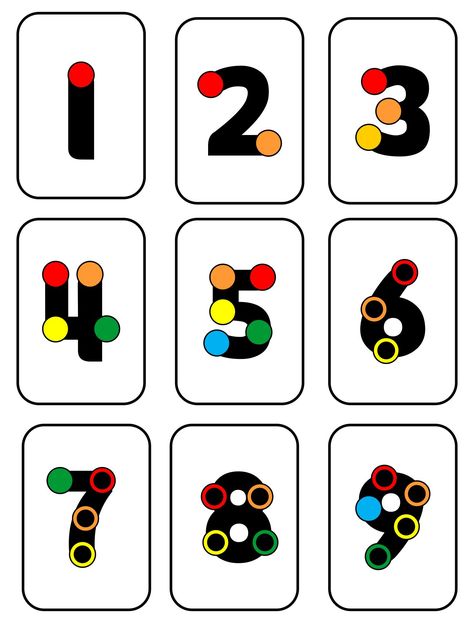 Touch Point Numbers 1-9 Printable Touch Math Printables, Touch Point Math, Math Number Cards, Math Helper, Sped Math, Touch Math, Number Flashcards, Numbers Worksheet, Numbers Printable