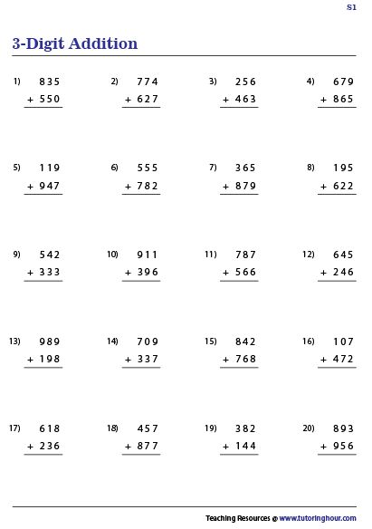 Adding Three Digit Numbers Adding 3 Digit Numbers With Regrouping, Three Digit Addition Games, Ucmas Abacus, Adding Three Digit Numbers, Adding 3 Digit Numbers, Three Digit Addition, Coloring Worksheets For Kindergarten, Addition Flashcards, Color Worksheets For Preschool