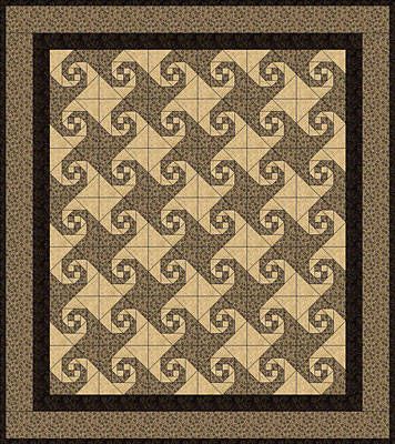 Snail's Trail - I like the colors and the pattern, but I will have to get some experience before attempting this myself! Snail Trail, Storm At Sea Quilt, Sea Quilt, Good Vibrations, Beginner Quilt Patterns, Quilt Border, Cozy Quilts, Lap Quilts, Free Quilt Patterns