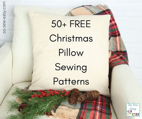 Here's a huge list of Christmas pillow sewing patterns that should give you some good ideas. Pillows are really easy and quick projects too that they make an excellent first project if you're a beginner at sewing. Pillow Sewing Patterns, Christmas Sewing Patterns, Christmas Pillows Diy, Pillow Sewing, Throw Pillow Pattern, Diy Pillow Covers, Patterns Sewing, Embroidery Christmas, Sew Easy