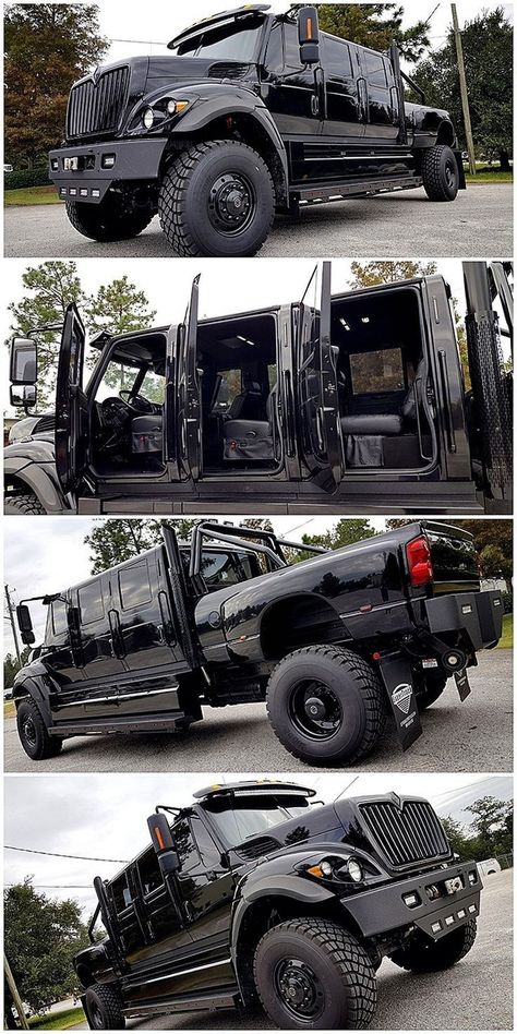 Motor vehicles are so ubiquitous in our lives that we sometimes think of them as a natural part of the urban environment. Like roads, bikes, trees, and coffee shops... However, some cars are so bizarre and 'out there' that you can’t help but do a double take. F 650 Super Truck, Six Door Truck, 6 Door Truck, F650 Trucks, Truk Ford, Mobil Off Road, 4 Door Sports Cars, Accessoires 4x4, Hummer Truck