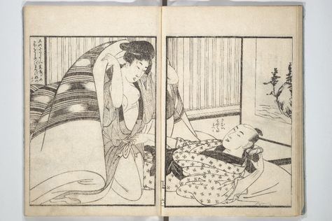 Kitagawa Utamaro | Picture Book of the Hitachi Obi | Japan | Edo period (1615–1868) | The Metropolitan Museum of Art Edo Period Japan, Japanese Edo Period, Nude Artwork, Pop Art Drawing, Chicano Drawings, Ancient Egypt Art, Egypt Art, Japan Vintage, Japanese Woodblock Printing