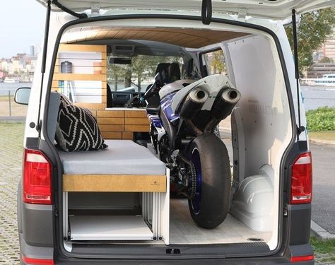 Vw Transporter Camper, Vw T5 Camper, Kangoo Camper, T4 Camper, T3 Vw, Kombi Motorhome, Minivan Camping, Motorcycle Camping Gear, Diy Camper Trailer