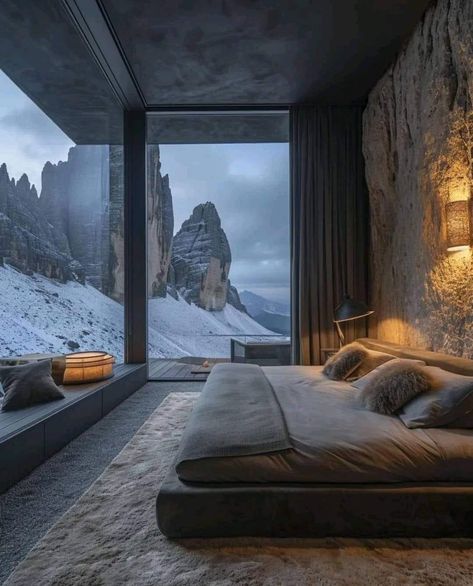 Best Architecture, Architecture Construction, Bedroom Views, Modern Mountain, Design Room, Villa Design, Architectural Design, Dream Home Design, Luxury House