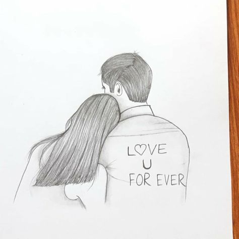 Boy And Girl Drawing, Cute Couple Sketches, Quotes Notes, Sketch Quotes, Very Easy Drawing, Pencil Sketches Easy, Pencil Drawing Images, Sketches Of Love, Easy Mandala Drawing