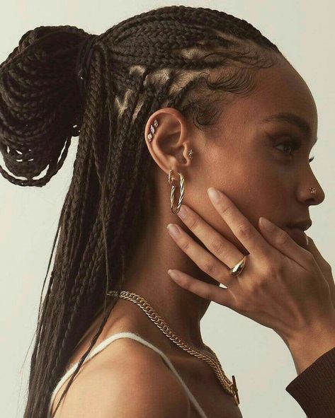 Box Braids Hairstyles For Black Women, Girls Braids, African Braids, Box Braids Hairstyles, Braids For Black Hair, Afro Hairstyles, Black Girls Hairstyles, Aesthetic Hair, Braid Styles