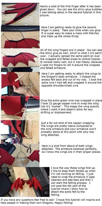 Diy Dragon Wings, Wing Tutorial, Wings Tutorial, Dragon Wing, Wings Of Fire Dragons, Dungeons And Dragons Classes, Dragon Crafts, Dragon Puppet, Plushie Patterns