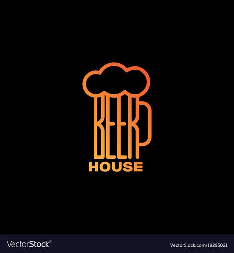 Beer House Design, Beer Logo Design Ideas, Craft Beer Logo, Beer Logo Design, Pub Logo, Craft Beer Shop, Beer Case, Sports Design Ideas, Beer House