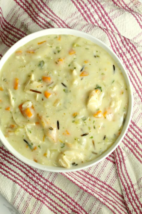 Panera Chicken Wild Rice Soup, Wild Rice Soup Crockpot, Rice Soup Crockpot, Easy Soup Recipes Quick, Soup Recipes Quick, Cinnamon Garden, Creamy Chicken Rice, Eating Cheap, Weekly Meal Ideas