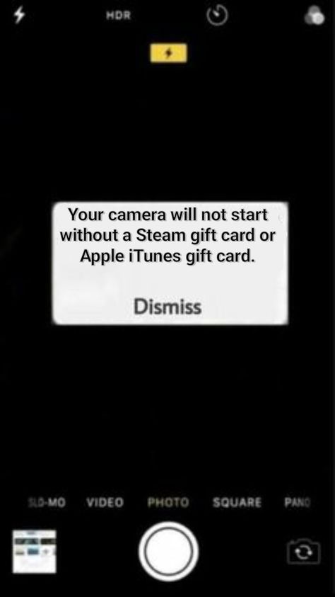 https://pin.it/68Fe5kQcT Fake Camera Iphone, Your Camera Won't Start Without An Itunes Gift Card, Phone Needs Itunes Card, Format For Video Call, Camera Can't Open Without A Gift Card, Iphone Camera Needs Apple Card, Camera Update With Gift Card, Bad Iphone Camera Format, My Phone Camera Is Not Working