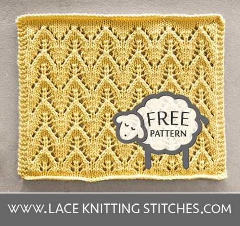 Knitting Lace Patterns Free Charts, Eyelet Lace Knitting Stitches, Baby Blanket Lace Knitting Charts, Mesh Lace Knit Stitch, Fishtail Lace Knit Stitch, Flower Lace Knitting Stitch, Knitting 101, Lace Knitting Stitches, Knitting Stitches Tutorial