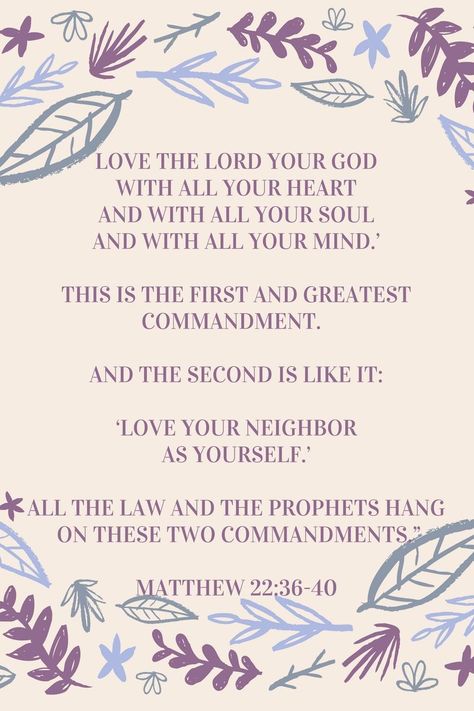 Tom Sawyer and the greatest commandment story. Love. The Greatest Commandment, Bible Verses About Life, Love God Love People, Prayer Poems, Greatest Commandment, New Bible, Love Your Neighbour, Tom Sawyer, Ways To Show Love