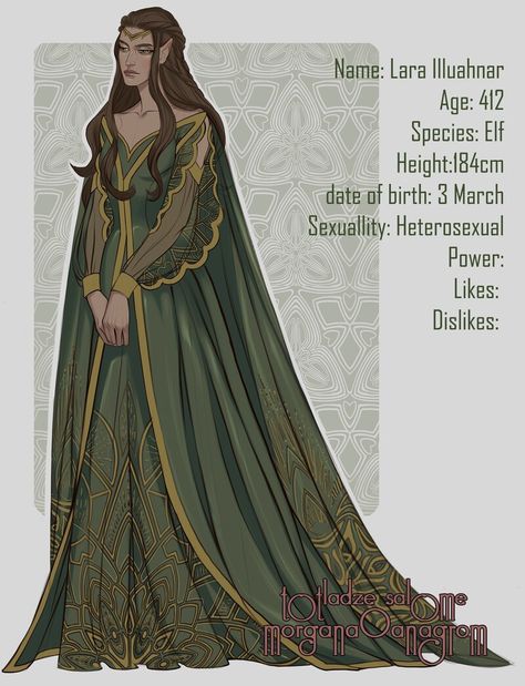 Manhwa Clothes, Galadriel Dress, Fantasy Dress Drawing, Elven Queen, Royalty Core, Elven Princess, Lotr Elves, Elven Dress, Elf Dress