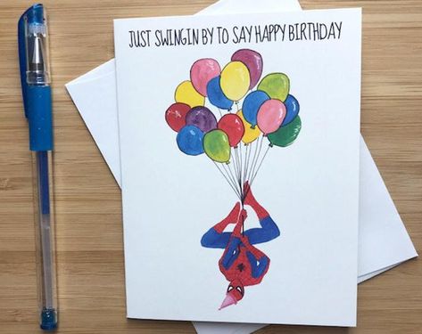 Birthday Card Ideas For Men, Men Party Favors, Book Birthday Party, Birthday Ecards Funny, Teenage Birthday Party, Book Birthday Parties, Comic Party, Birthday Card Ideas, Happy Birthday Kids