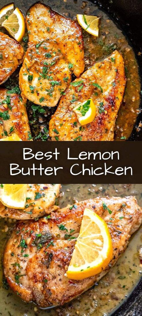 Lemon Butter Chicken Recipe, Lemon Chicken Breast Recipes, Lemon Butter Chicken, Lemon Chicken Recipe, Simple Things In Life, Butter Chicken Recipe, Low Sodium Recipes, Lemon Butter, Chicken Dishes Recipes