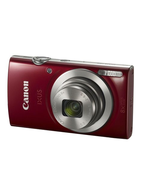 Canon Ixus 185 20 Megapixel Camera - Red - One Colour - Canon Ixus 185, Best Vlogging Camera, Canon Ixus, Nikon D5100, Canon Digital Camera, Compact Digital Camera, Vlogging Camera, Gadgets Technology Awesome, Toy Camera