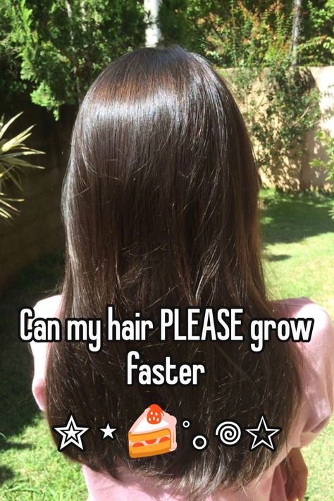 My hair actually grows really really fast but I need to get my ends trimmed like every second month and it takes so long to grow it out 😭 How To Grow Hair Long Fast, How To Grow Hair Really Fast, Manifest Long Hair, How To Grow Hair Faster In A Week, How To Get Long Hair Faster, How To Grow Hair Fast, Longer Hair Faster, How To Grow Your Hair Faster, Hair Inspiration Long