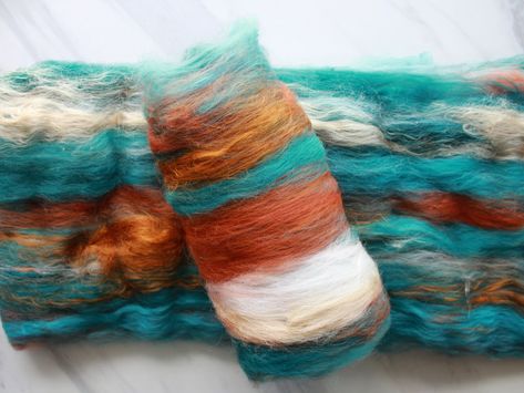 Blending Board, Drum Carder, Muga Silk, Dyeing Yarn, Soft Art, Yarn Ideas, Indie Dyed Yarn, Copper Roof, Art Batts