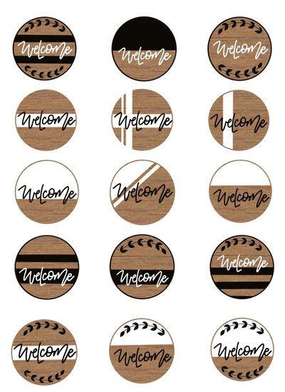 Signs For The Front Door, Cricut Hanging Decor, How To Decorate With Tabasco Baskets, Last Name Door Signs Wooden, Christmas Wood Signs Cricut, Funny Circle Signs, Round Porch Signs Diy, Craft Ideas That Sell Well, Round Cricut Door Signs