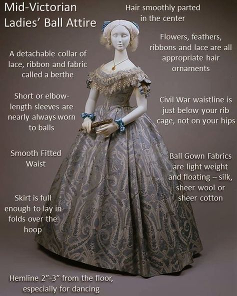 Southron Creations: Anatomy of a Civil War Ball Gown Historical Gowns, 1860 Fashion, 19th Century Fashion, Old Dresses, Victorian Clothing, Antique Dress, Retro Mode, Vintage Gowns, Victorian Women