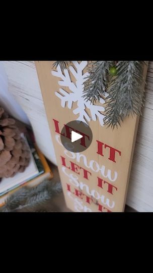 Let It Snow Sign, Christmas Sign, Tree Diy, Dollar Tree Diy, Let It Snow, Christmas Signs, My Youtube Channel, My Profile, Happy Friday