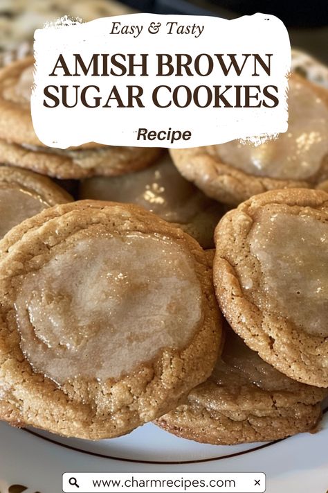 Baking Perfect Amish Brown Sugar Cookies Amish Desserts, Amish Cookies, Buttermilk Cookies, Brown Sugar Cookie Recipe, Amish Sugar Cookies, Chewy Sugar Cookie Recipe, Cupcake Business, Brown Sugar Recipes, Brown Sugar Cookies