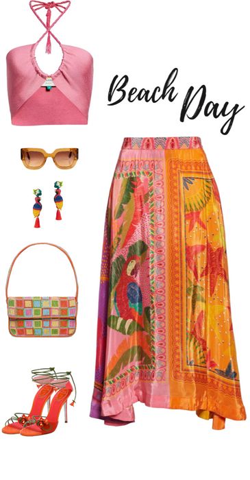 beach Outfit | ShopLook Beach Day Theme Outfit School, Beach Theme Outfit, Beachy Dress For Vacation Beach Cover-up, Beachy Pants For Beach Cover-up In Spring, Beachy Pants For Spring Beach Cover-up, Beach Polyvore Outfits, Themed Outfits, Beach Themes, Beach Day