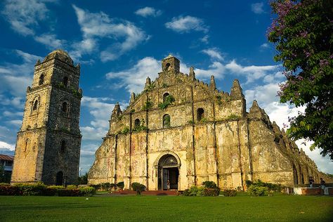 World Heritage Sites Philippines, Historical Sites In The Philippines, Paoay Church Ilocos Norte, Laoag Ilocos Norte, Philippine Revolution, Rococo Architecture, Santa Maria Church, Architecture Development, Philippine Architecture