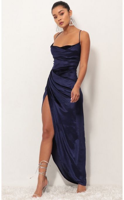 c5cc17e395d3049b03e0f1ccebb02b4ddesc38514084ri Simple Prom Gowns, Prom Spring Dresses, 1 Shoulder Prom Dress, Prom Dresses With Tassels, Prom Dresses Maxi, Royal Blue Silk Prom Dress, Blue Dresses To Wear To A Wedding, Silk Ball Dress, Silk Prom Dresses