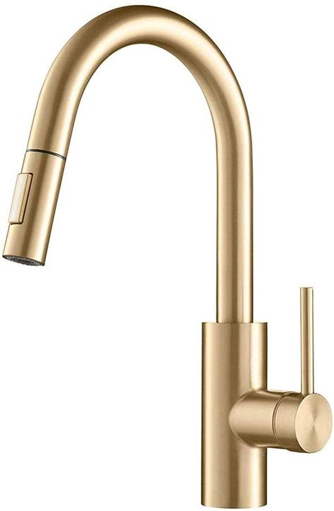 The Best Faucets That Will Give A Touch Of Luxury To The Kitchen Gold Faucet Kitchen, Copper Kitchen Faucets, Gold Kitchen Faucet, Brass Kitchen Sink, Best Kitchen Faucets, Gold Faucet, Pull Down Kitchen Faucet, Brass Kitchen Faucet, Pull Out Kitchen Faucet