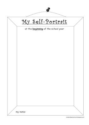 self portrait template for preschool | Click on the pictures below to download the templates. Kindergarten Self Portraits, Self Portrait Kids, September Lessons, Portrait Template, Self Portait, All About Me Preschool, Preschool Songs, End Of School Year, Beginning Of The School Year