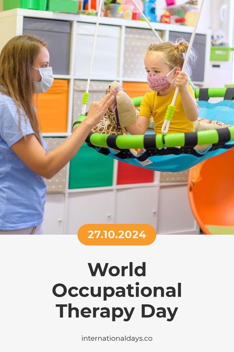 Occupational therapy helps individuals find the opportunity, support and choice to live a just and meaningful life. Home Health Occupational Therapy, World Occupational Therapy Day, Masters Of Occupational Therapy, What Is Occupational Therapy Poster, Doctor Of Occupational Therapy, Health Day, October 27, International Day, Meaningful Life