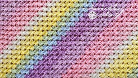 Crochet Corner to Corner RECTANGLE C2C Granny Stitch [Free Video Tutorial & Written Pattern!] Easy Corner To Corner Crochet, C2c Granny Square Free Pattern, C2c Granny Square Blanket, Baby Crochet Blanket Free, Crochet Corner To Corner, Granny Rectangle, Striped Afghan, Crochet C2c Pattern, Yarn Tutorials