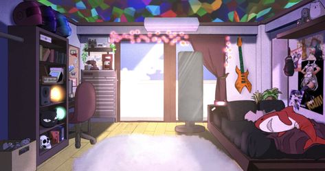 Bnha Dorm Room, Bnha Dorm Room Ideas, Kirishima X Oc, Dorm Room Pictures, Bnha Kirishima, Dorm Room Designs, Building House Plans Designs, Anime Room, Room Pictures