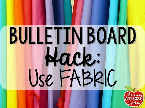 use fabric instead of paper for your bulletin board background Bulletin Board Hacks, Office Bulletin Board Ideas, School Office Organization, Creative Bulletin Boards, Office Bulletin Boards, Class Bulletin Boards, Fabric Bulletin Board, Bulletin Borders, Diy Bulletin Board