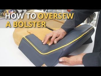 How to double stitch a bolster (French Seams) - Car upholstery - YouTube Car Upholstery Repair, Car Seat Upholstery, Leather Interior Design, Car Interior Upholstery, Boat Upholstery, Automotive Restoration, Car Repair Diy, Auto Upholstery, Marine Upholstery