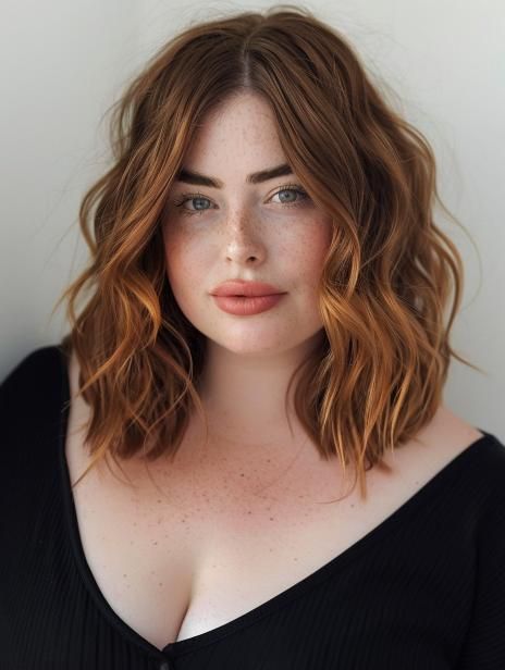 Haircut Ideas Chubby Face, Haïr Cut For Fat Face, Haircuts For Curvy Women, Curvy Girl Haircut, Plus Size Professional Headshots, Haircuts For Chubby Girls, Hair Styles For Square Face Shape, Haircut Chubby Face, Chubby Girl Haircut