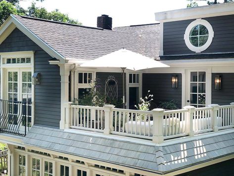 Scandinavian Cottage, Addition Ideas, Summer Porch, Rooftop Patio, New England Homes, Rooftop Deck, House With Porch, French Farmhouse, Farmhouse Style House