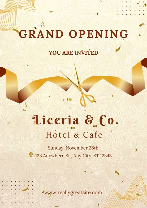 Grand Opening Invitation | Flyer | Promotion | New Launching | New Product | Hotel & Resto Hotel Opening Invitation Card, Grand Opening Poster Design Ideas, Shop Inauguration Invitation Card, Grand Opening Invitations Design, Hotel Grand Opening, Invitation Card Sample, Grand Opening Flyer, Opening Invitation, Grand Opening Invitations