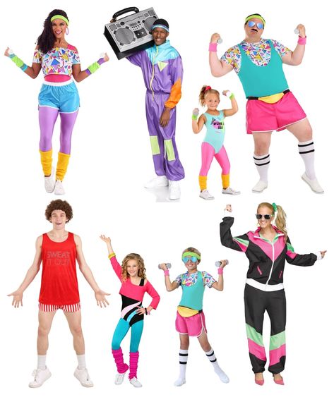 Back to the 80s: The Best 80s Costumes - HalloweenCostumes.com Blog 1980 Costume Ideas, 80s Inspired Halloween Costumes, 80s Costume Diy, 80s Womens Costume, 80s Movie Costumes, Best 80s Costumes, 80s Fashion Style, Breakfast Club Costume, 80s Workout Costume