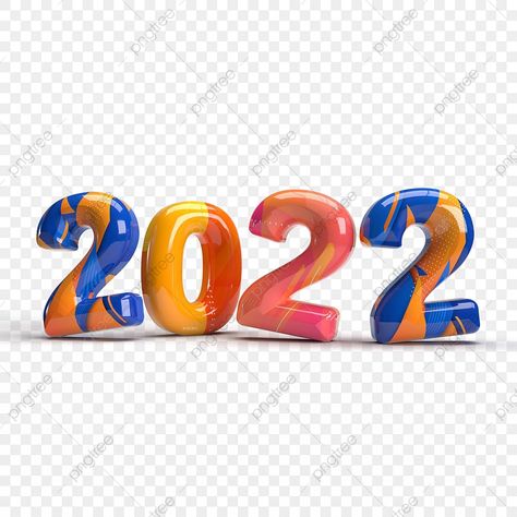 New Years Clipart, New Year Clipart, Transparent Clipart, Balloon Background, Happy New Year 2022, Colorful Frames, Happy New Year Greetings, New Year 2022, 3d Text Effect