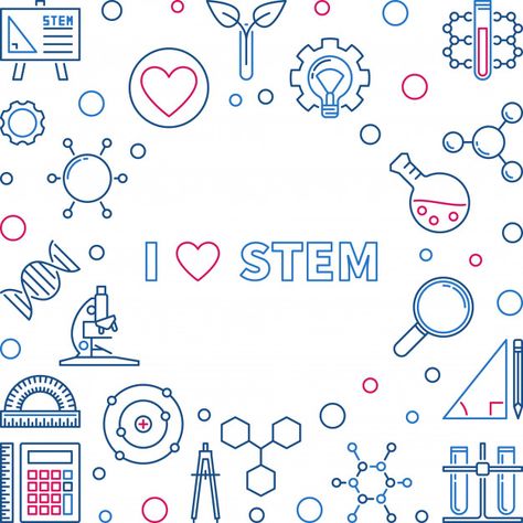 Stem Careers, Science Illustration, Creative Illustration, Graphic Editing, Logo Concept, Displaying Collections, Vector Photo, Free Vector Images, Doodle Art